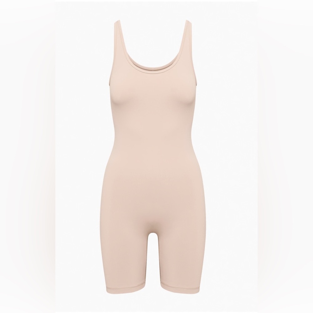 TNA Beige Scoop Neck 7" Romper NWOT